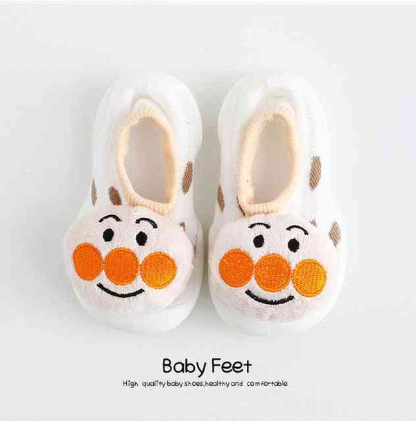 baby-doll-sock-shoes-funny-face Grookz Shoes - Sophia's Style-1